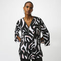 Blusa Abstract Zipper – Joseph Ribkoff 253224