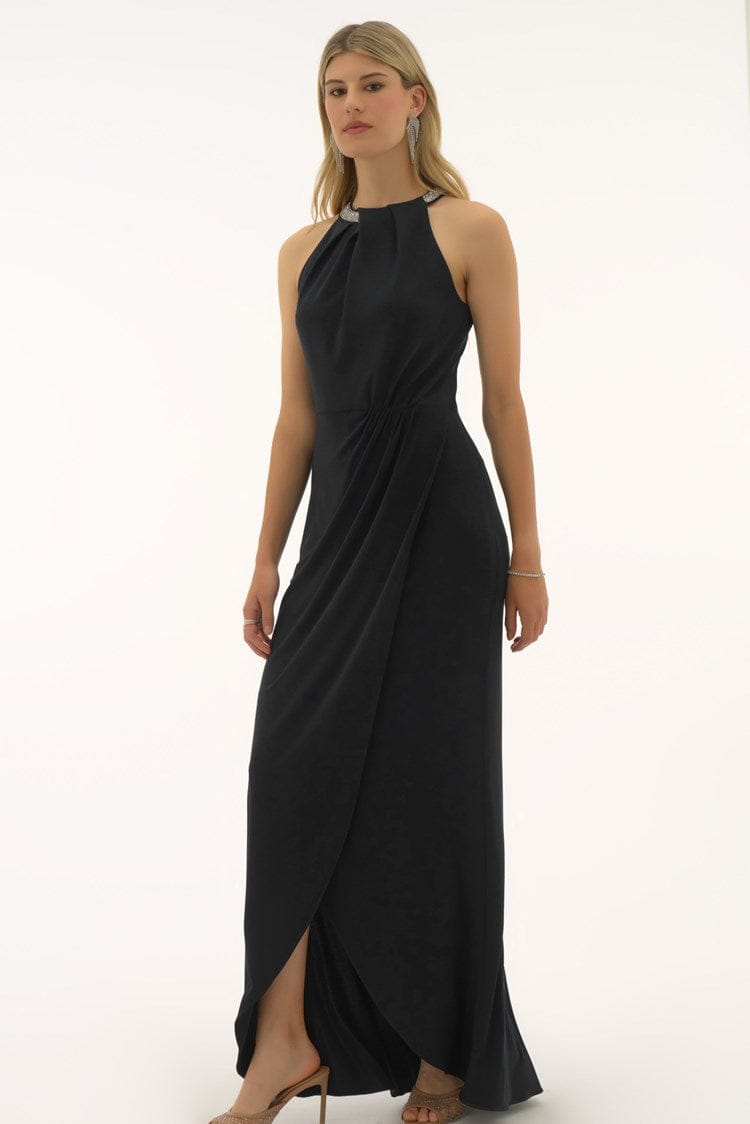 Vestido Largo con brillo en cuello Joseph Ribkoff - 251709