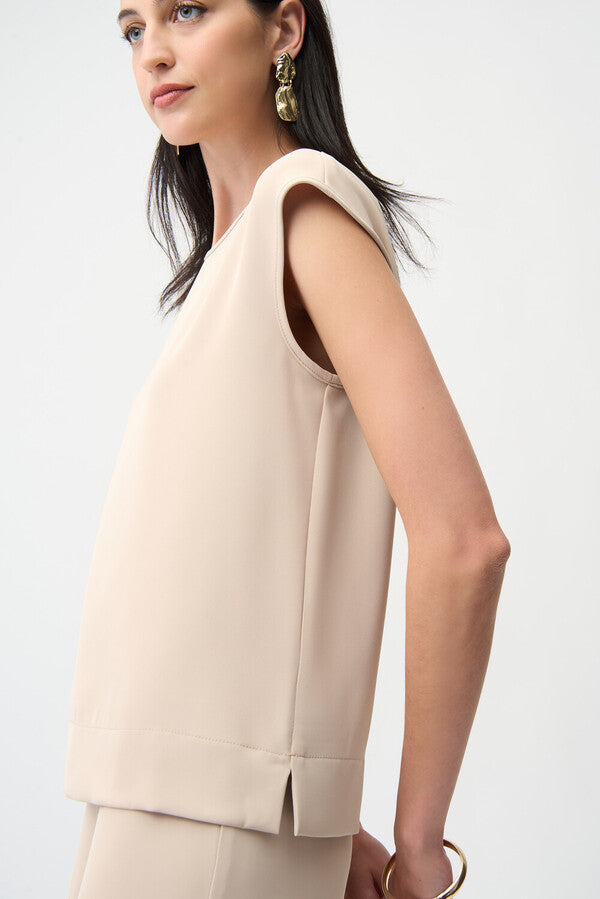 Blusa Minimalista Beige – Joseph Ribkoff 261122