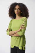 Top Cuello Barco Verde – Joseph Ribkoff 251063