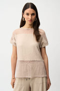 Blusa Texturizada Beige – Joseph Ribkoff 261247
