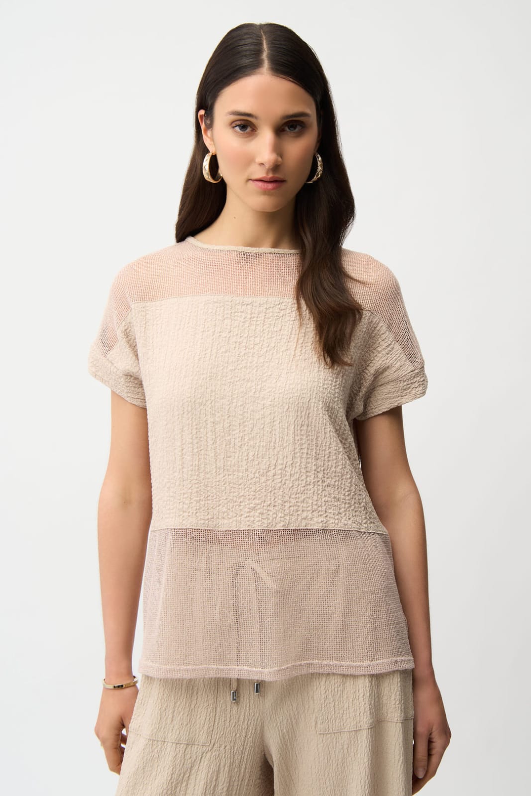 Blusa Texturizada Beige – Joseph Ribkoff 261247