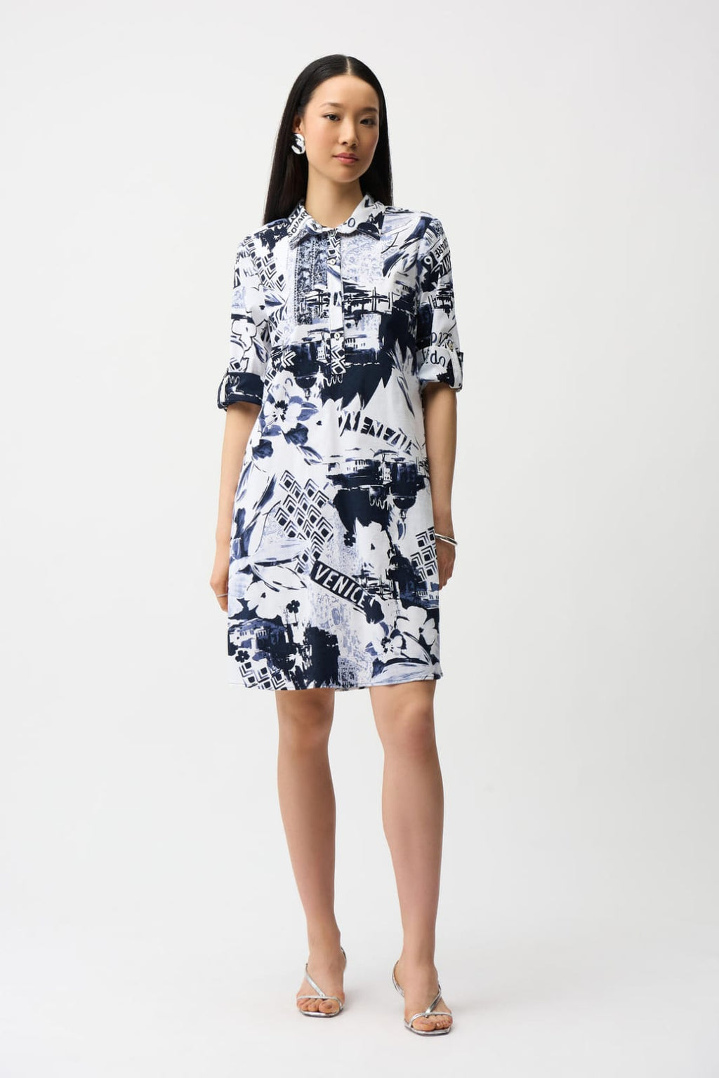 Vestido Camisero Estampado -  Joseph Ribkoff 261048