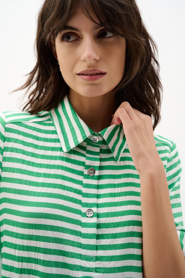 Vestido Camisero Rayado Verde – Joseph Rribkoff 262175