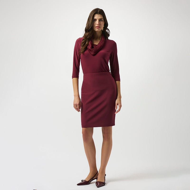 Blusa Burgundy Cowl Neck – Joseph Ribkoff 253211