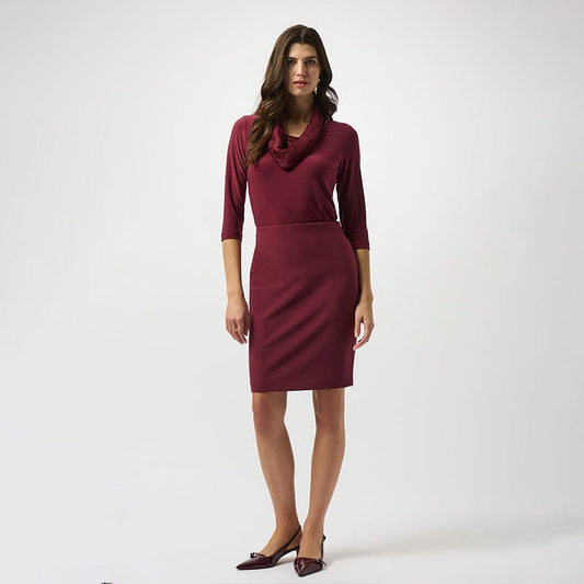 Blusa Burgundy Cowl Neck – Joseph Ribkoff 253211