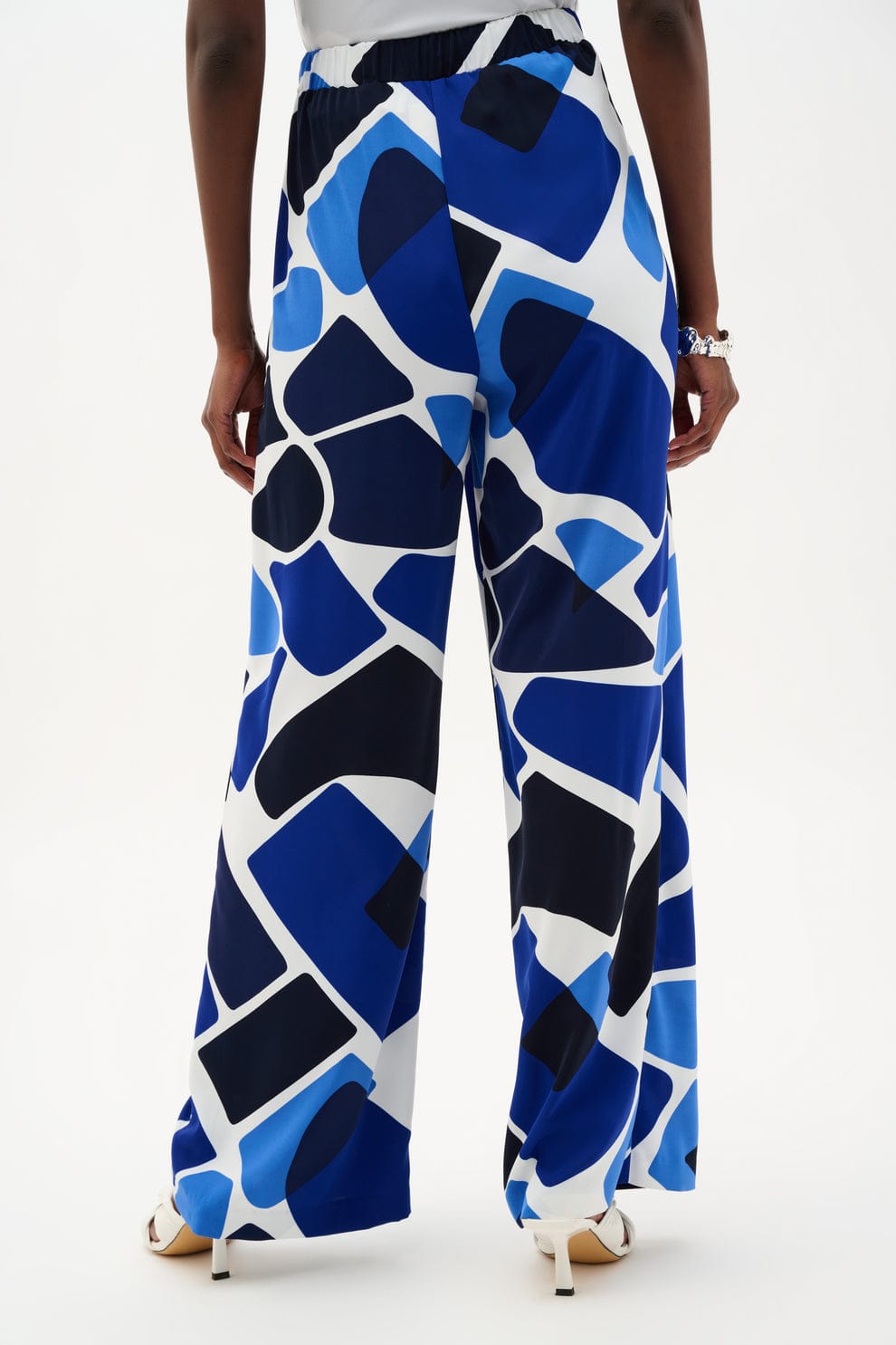 Pantalón Palazzo Estampado Azul – Joseph Ribkoff 262155