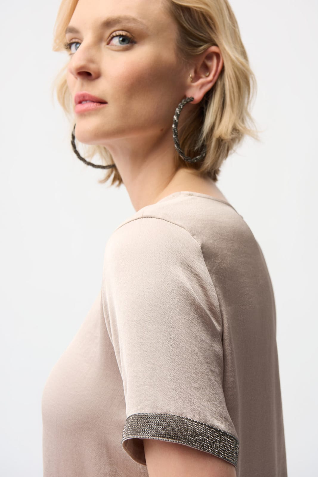 Blusa Satinada Beige  Joseph Ribkoff - 261116