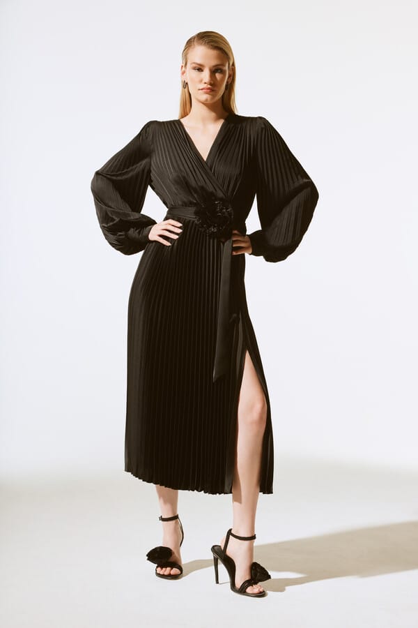 Vestido Largo Plisado Joseph Ribkoff- 243771X