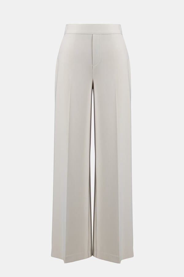Pantalón Palazzo Beige Texturizado - Joseph Ribkoff 261161