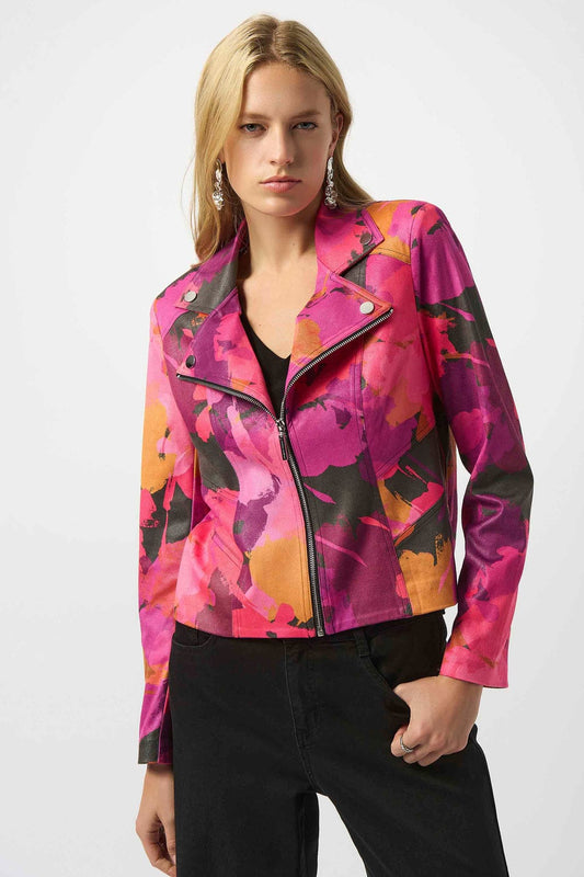 Chaqueta de Cuero Floral – Joseph Ribkoff 253954