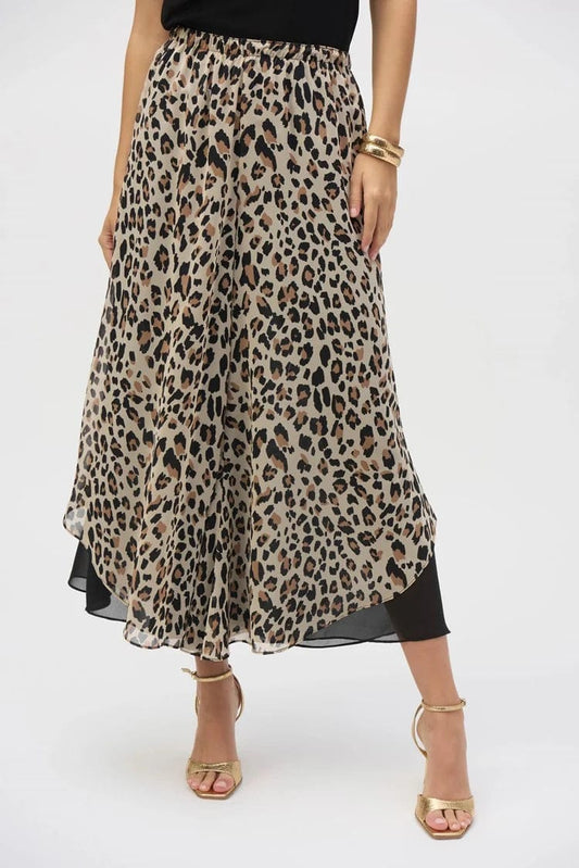 Pantalón Palazzo Reversible Animal Print - Joseph Ribkoff 252156