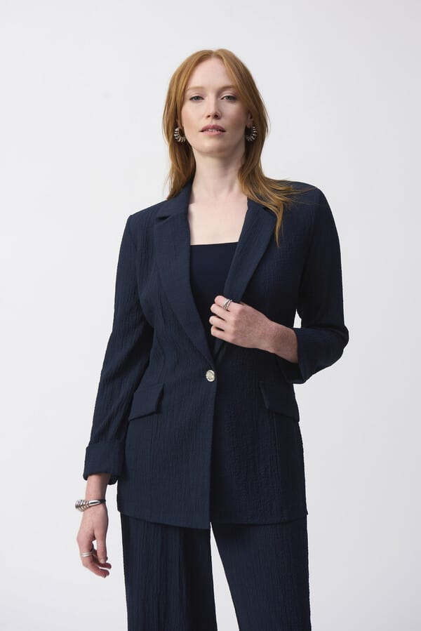 Blazer Azul Marino con Textura-Joseph Ribkoff 251082
