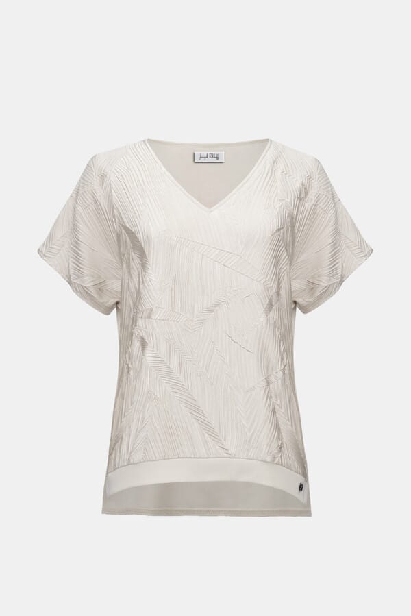 Blusa Beige Texturizada – Joseph Ribkoff 261160