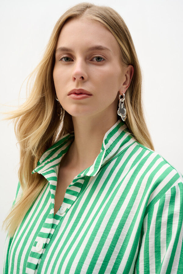 Camisa de Rayas Verde – Joseph Ribkoff 262212