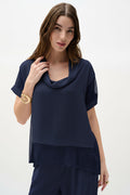 Blusa Fluida Azul Marino – Joseph Ribkoff 262045