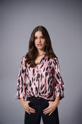 Blusa Rose Animal Print – Joseph Ribkoff 253059