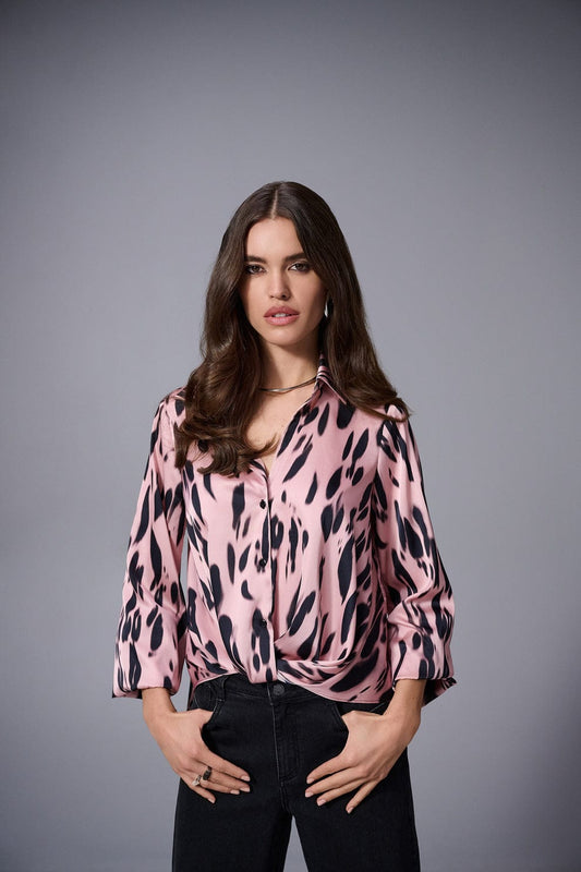 Blusa Rose Animal Print – Joseph Ribkoff 253059