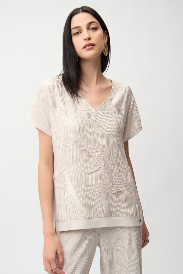 Blusa Beige Texturizada – Joseph Ribkoff 261160