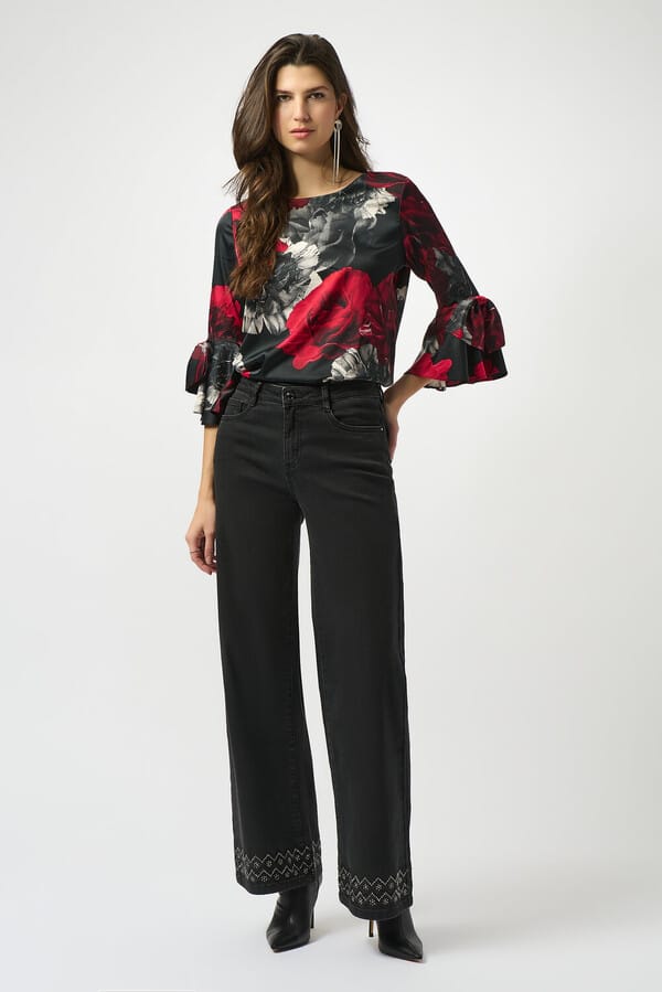 Blusa Floral Ruffle – Joseph Ribkoff 253299