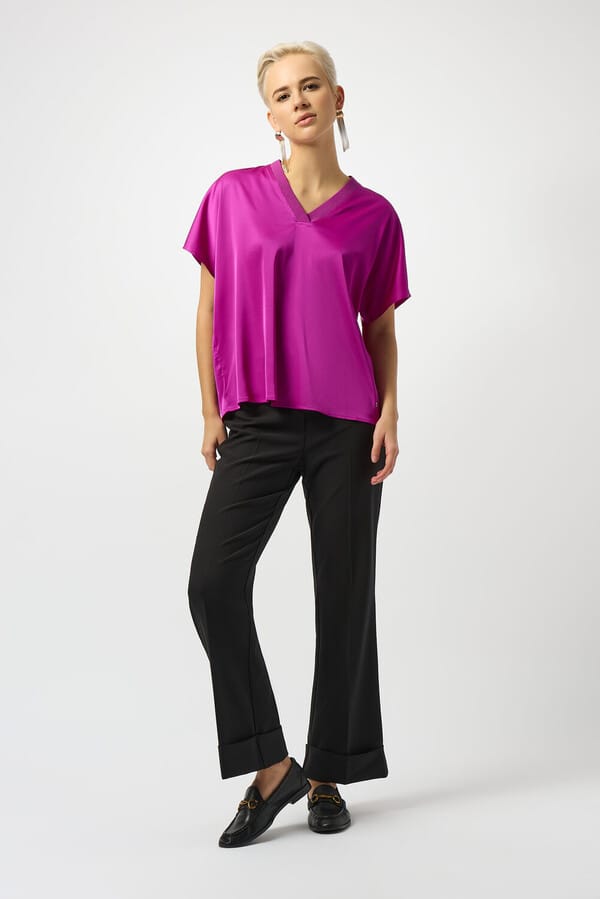 Blusa Satín Fucsia-Joseph Ribkoff 253921