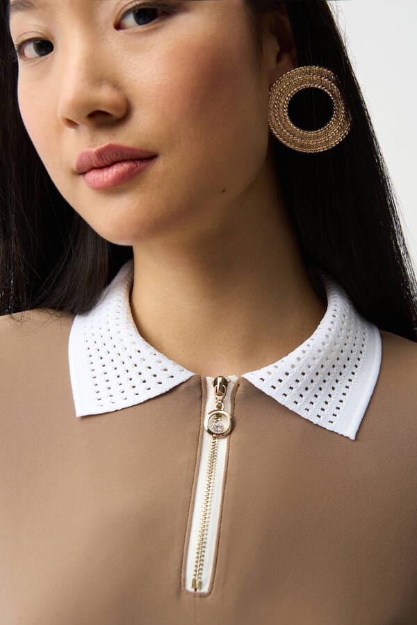 Blusa Polo Camel – Joseph Ribkoff 261164