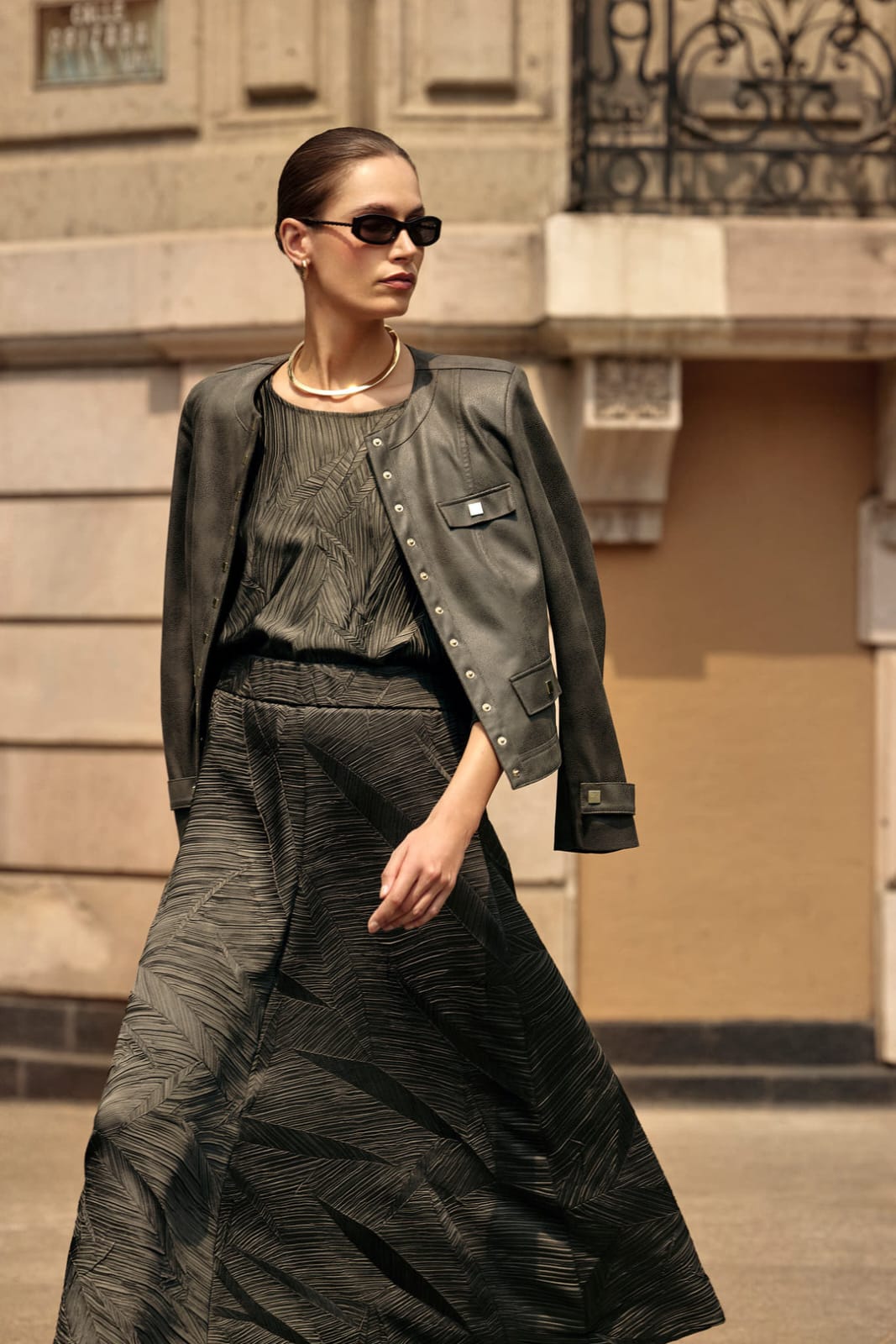 Blusa con textura geométrica – Joseph Ribkoff 253002