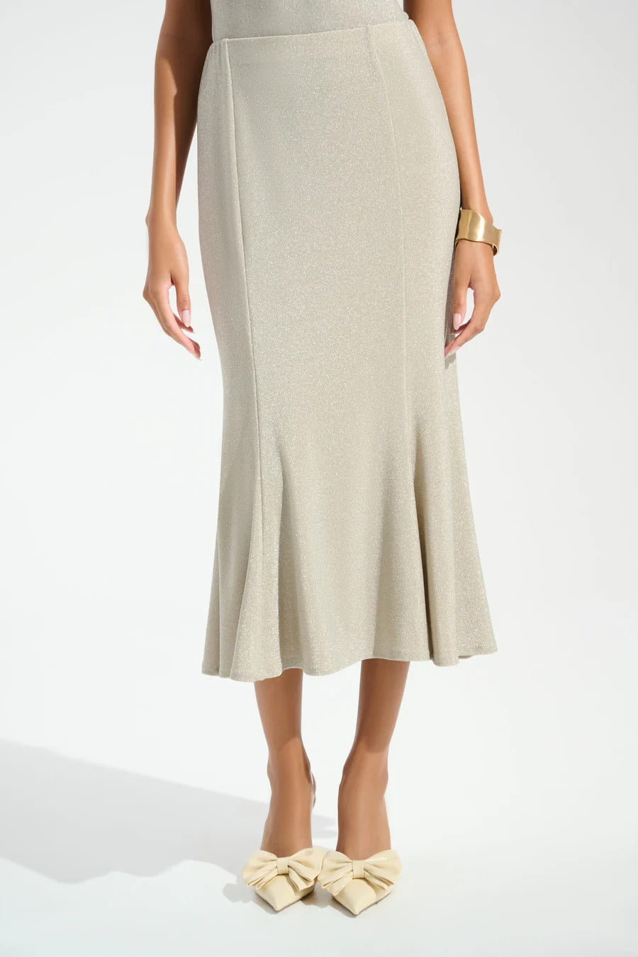 Falda Midi Champagne - Joseph Ribkoff 261748