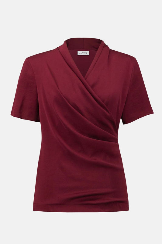 Blusa Burgundy Wrap – Joseph Ribkoff 253237