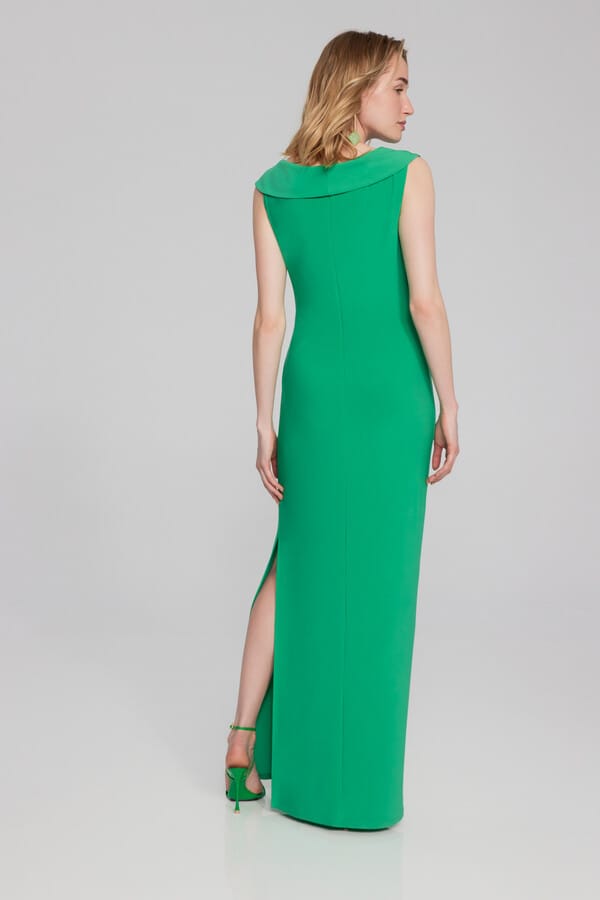 Vestido Largo Cruzado Verde Esmeralda - 241711