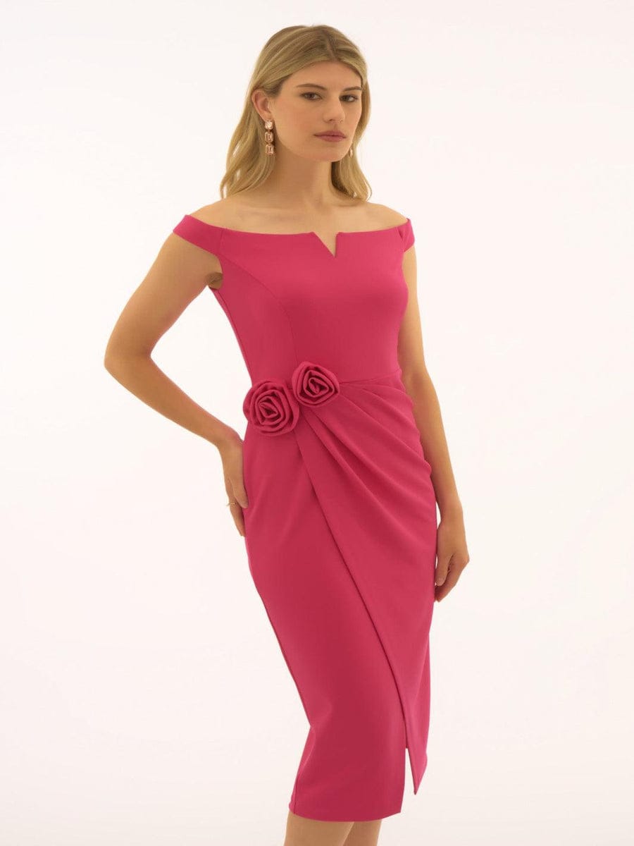 Vestido Midi Off-Shoulder Joseph Ribkoff - 251704