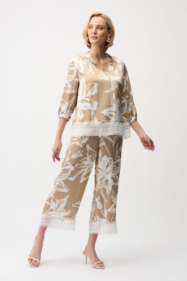 Blusa Floral Beige – Elegancia Natural y Sofisticada 261031