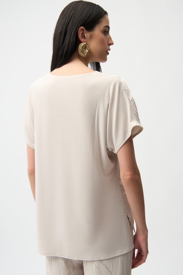 Blusa Beige Texturizada – Joseph Ribkoff 261160