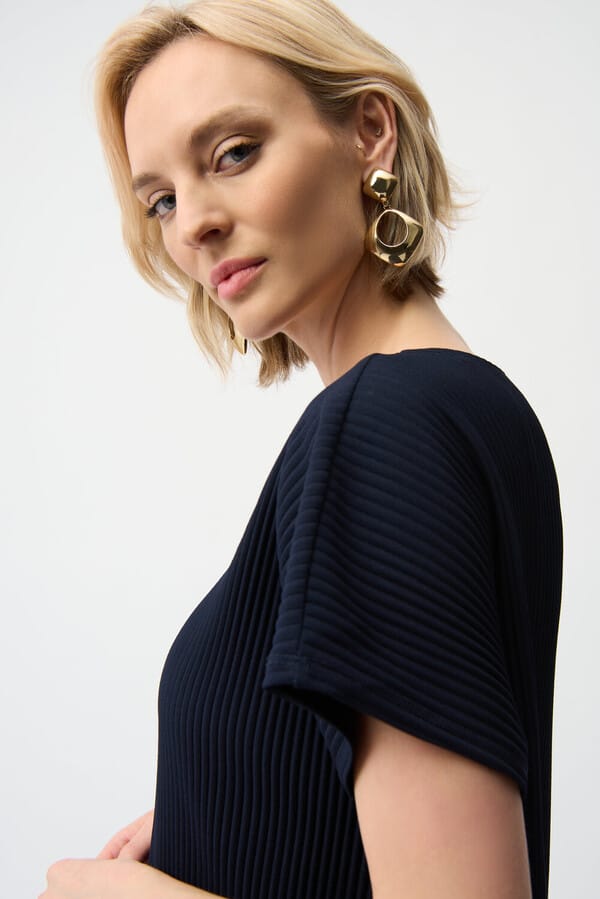 Blusa Plisada Azul Marino – Joseph Ribkoff 261192