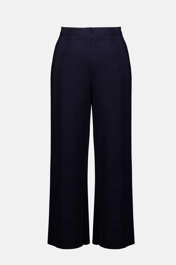 Pantalón Wide Leg Plisado Azul Marino – Joseph  Ribkoff 261100