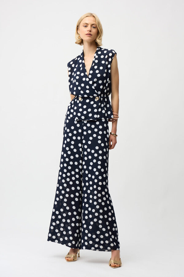 Pantalón Wide Leg Lunares  – Joseph Ribkoff 261305