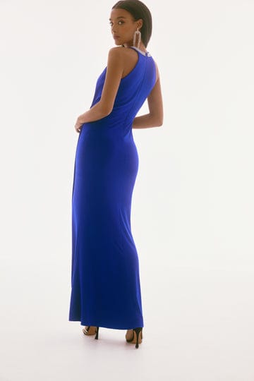 Vestido Largo con brillo en cuello Joseph Ribkoff - 251709