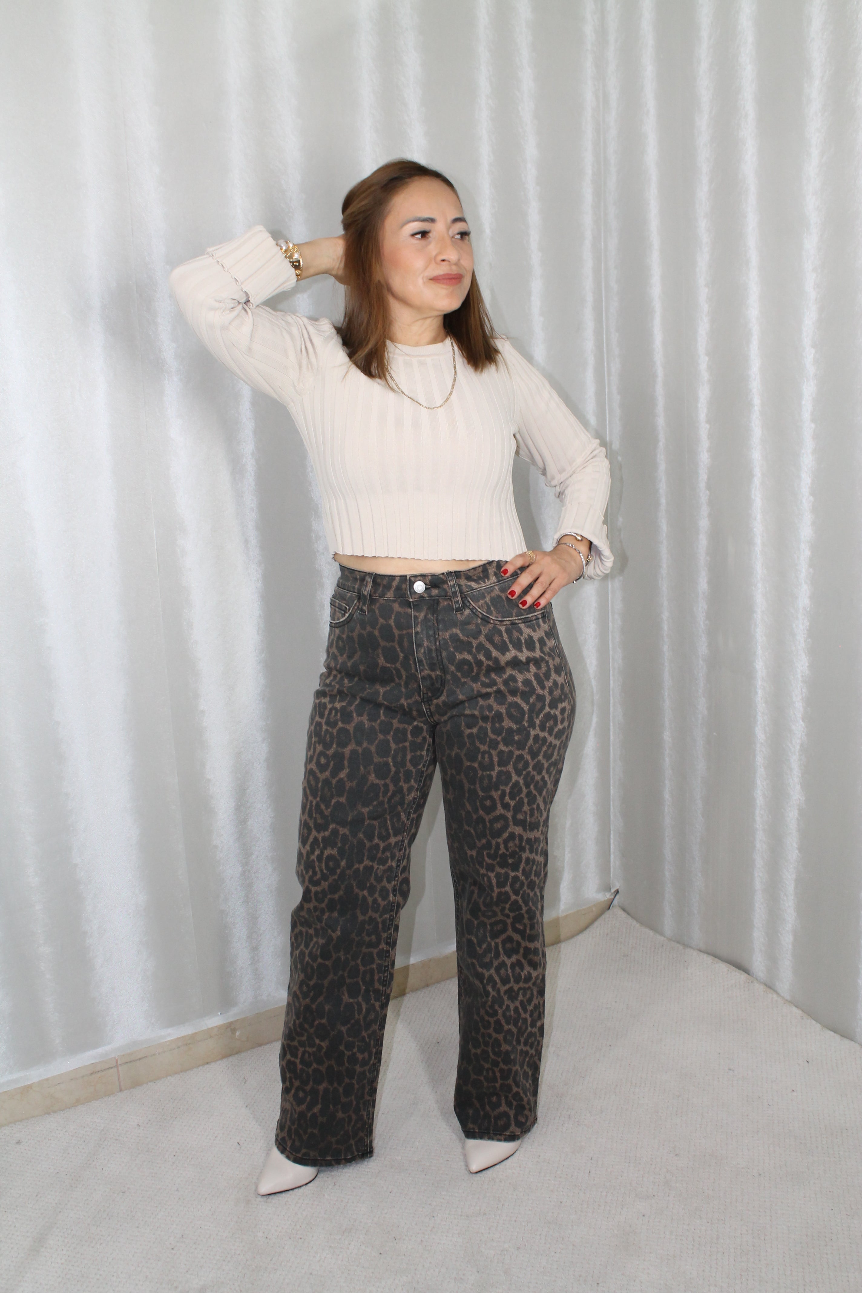 Pantalón Wide Leg Animal Print – Actitud Sofisticada