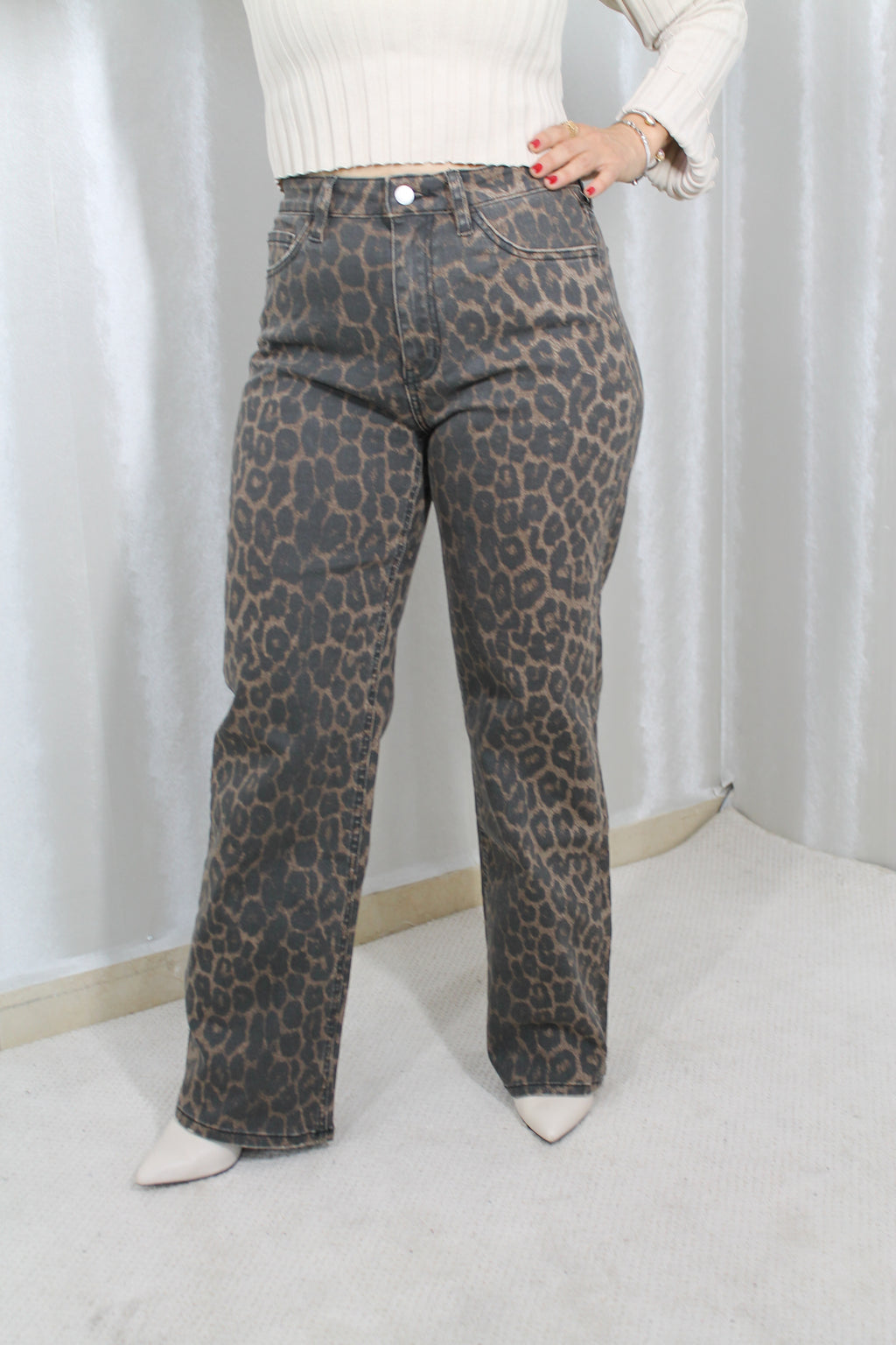 Pantalón Wide Leg Animal Print – Actitud Sofisticada