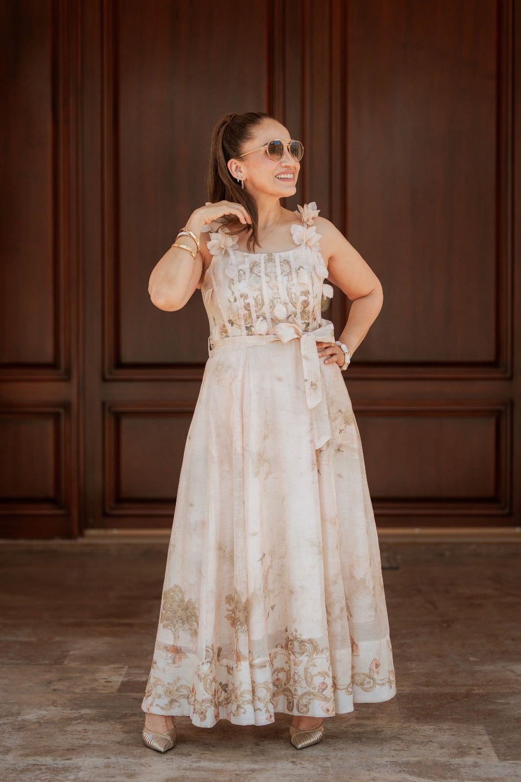 Vestido Romance Dorado