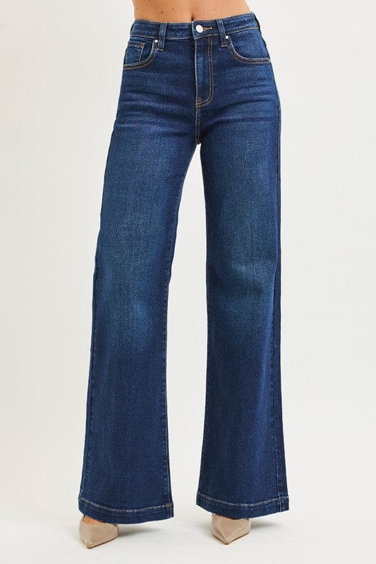 Jean Wide Leg Azul Oscuro – Elegancia Atemporal
