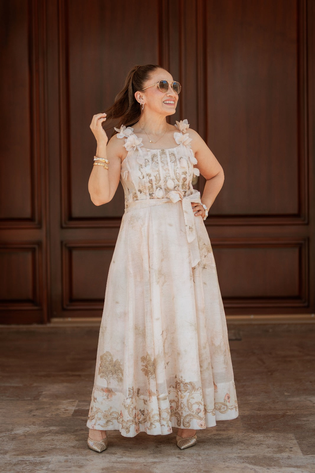 Vestido Romance Dorado
