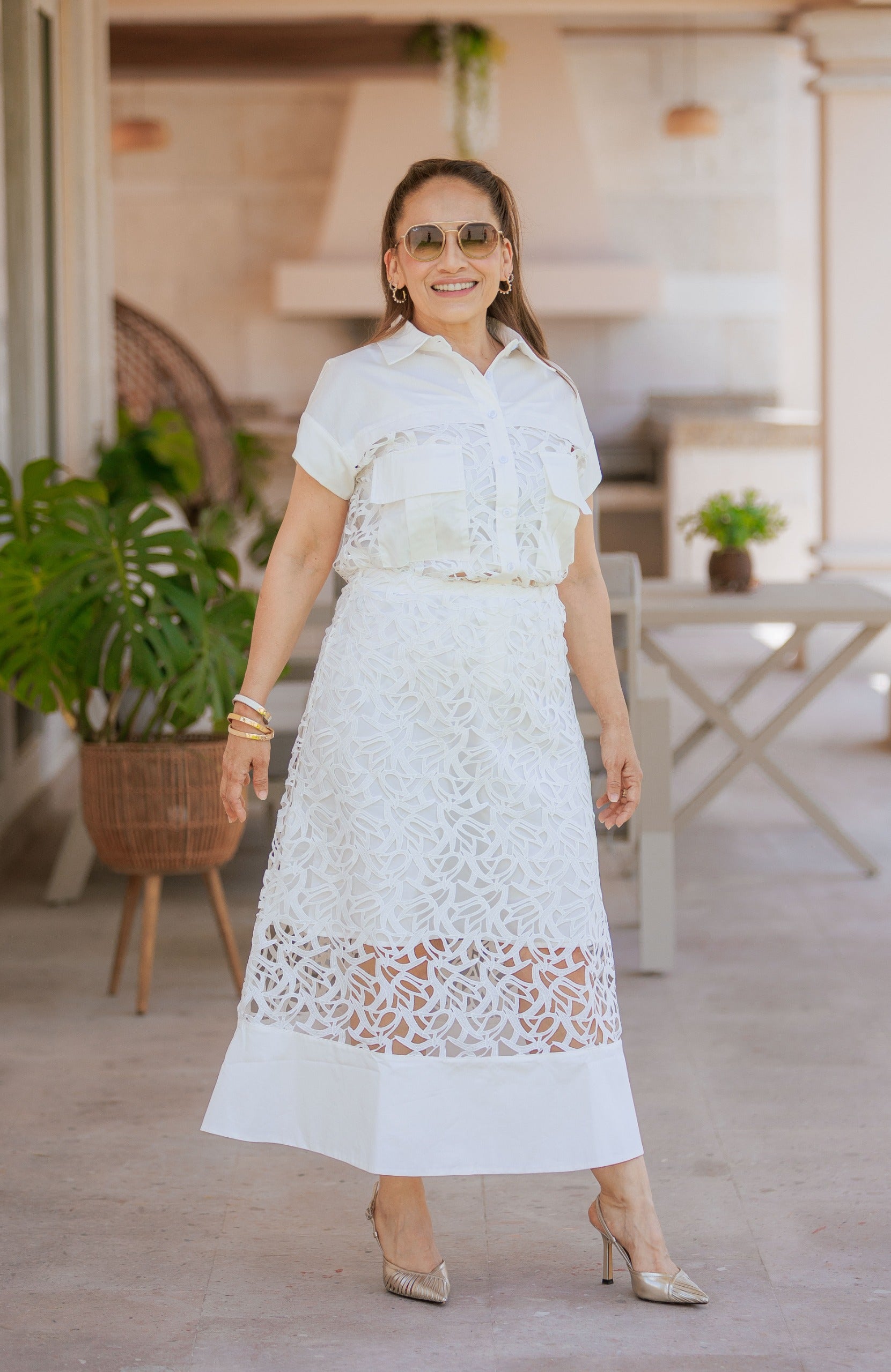 Falda Encaje Imperial- Gracia