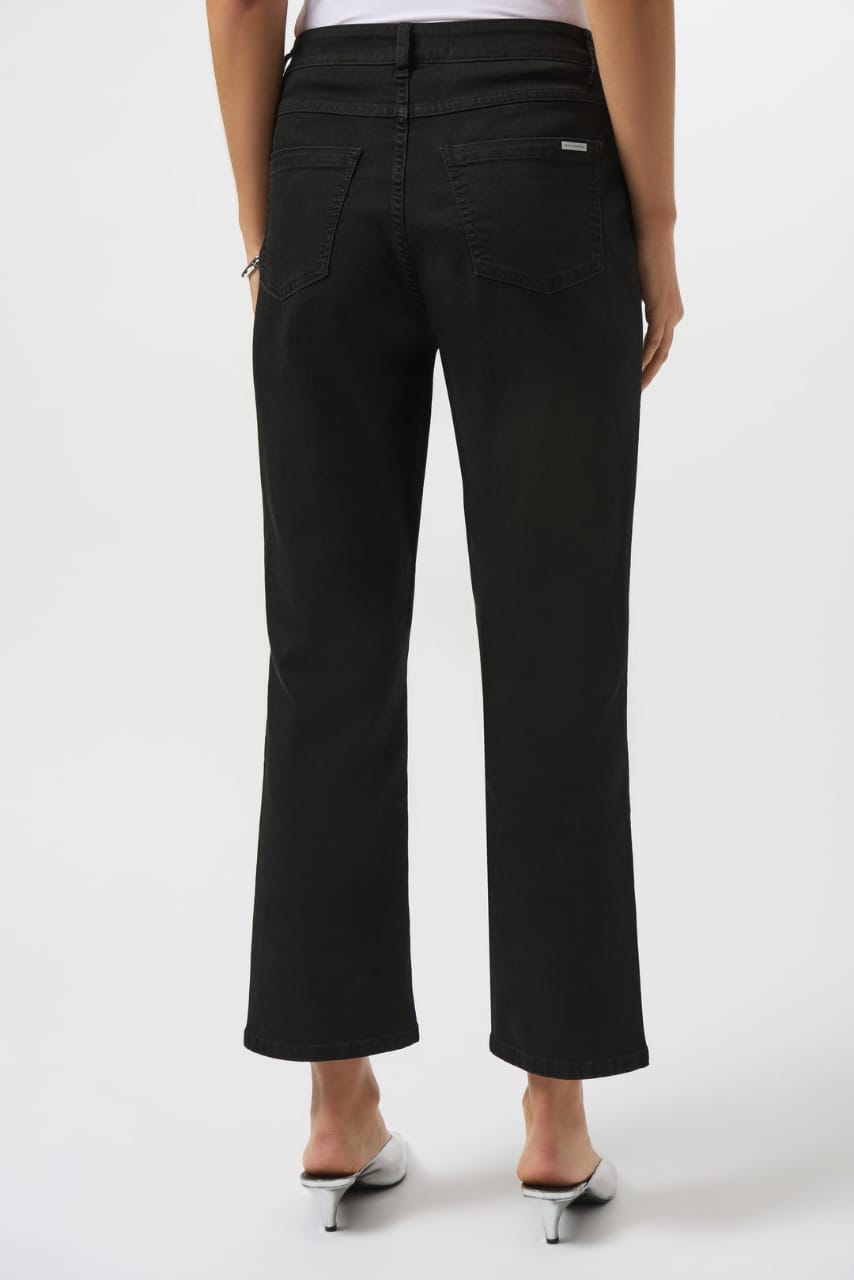 Jean Negro Recto Cropped – Esencia Minimalista