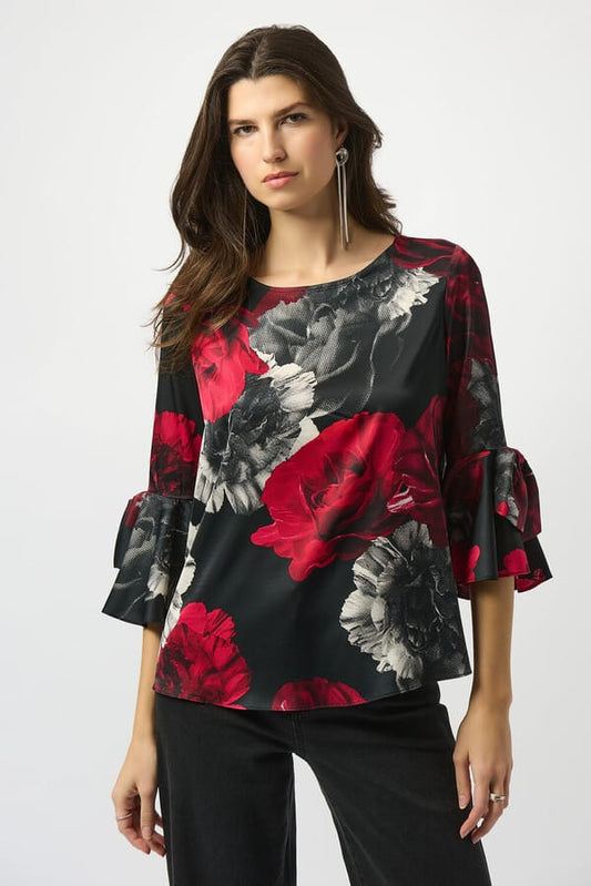 Blusa Floral Ruffle – Joseph Ribkoff 253299