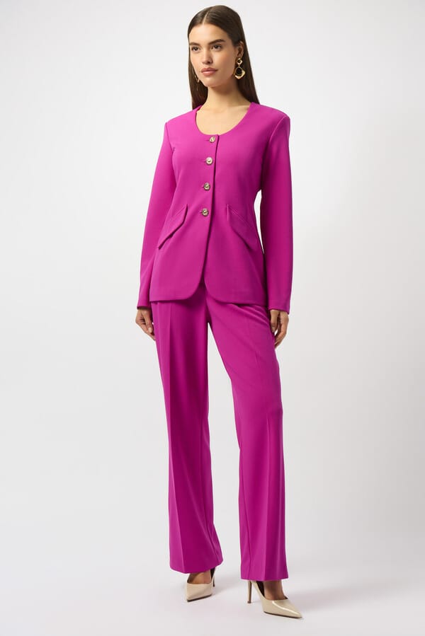 Blazer fucsia con botones dorados - Joseph Ribkoff 253208