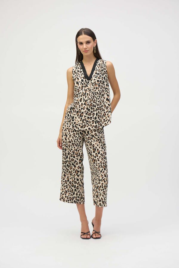 Blusa Sin Mangas Estampado Animal Print - Josep Robkoff 252118