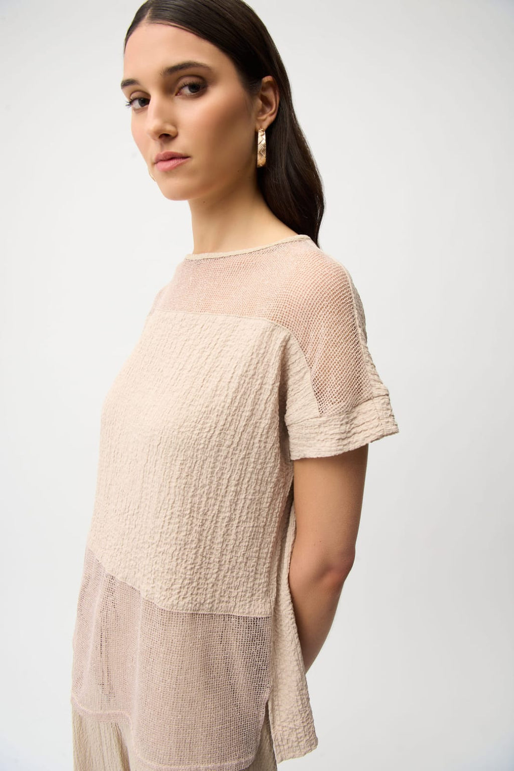 Blusa Texturizada Beige – Joseph Ribkoff 261247