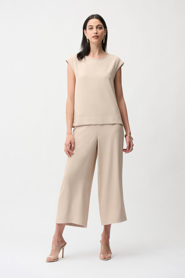 Blusa Minimalista Beige – Joseph Ribkoff 261122
