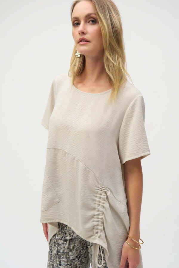 Blusa Square Fit Beige de Gasa – Joseph Ribkoff 252071